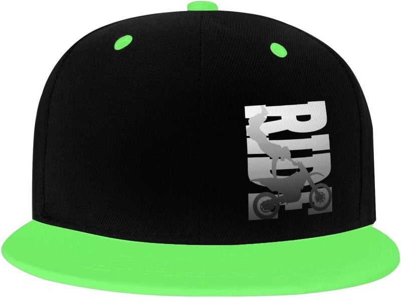 Ubouigr Fashion Dirt Bike Motocross Toddler Hip-Hop Baseball Hat for Boy Girl,Adjustable Kid Comfy Peaked Caps - Red - Image 2